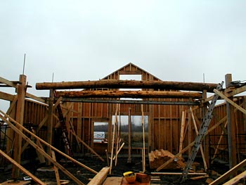 Two Ridge Logs in place - November 2005